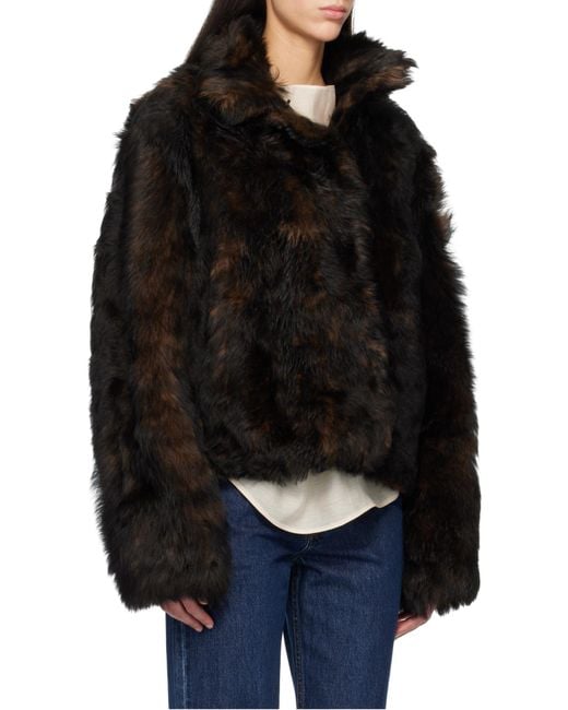 Totême Black Totême Silky Shearling Jacket