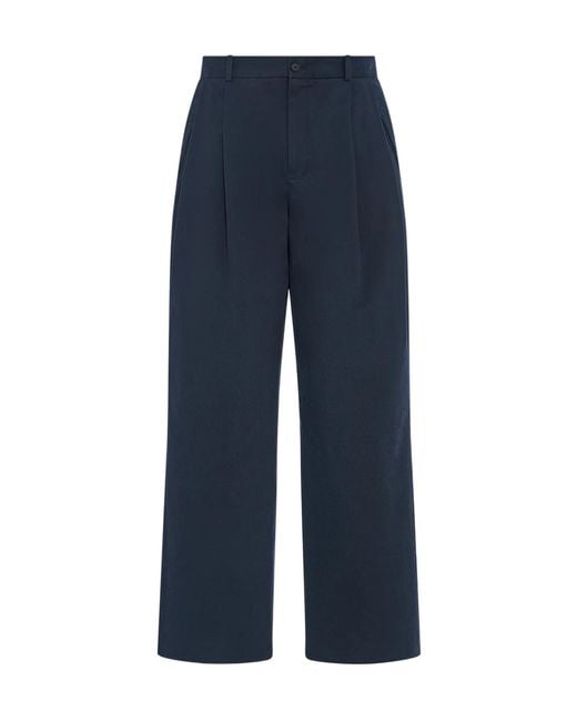 The Row Blue Tibor Regular Fit Pants for men
