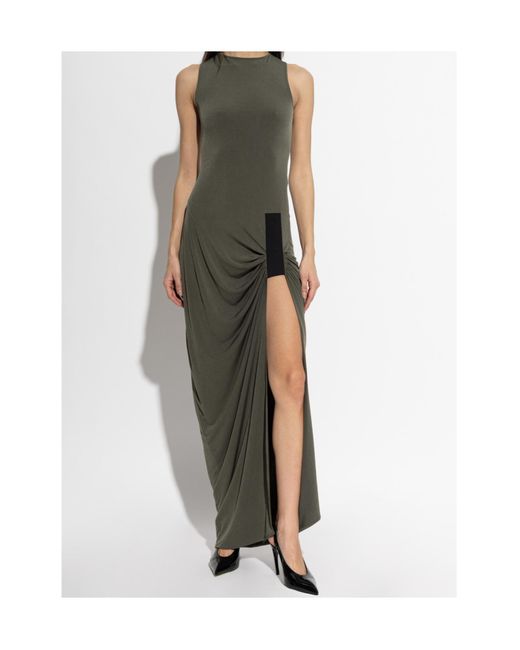 Coperni Green Taped Suspended Maxi Dress