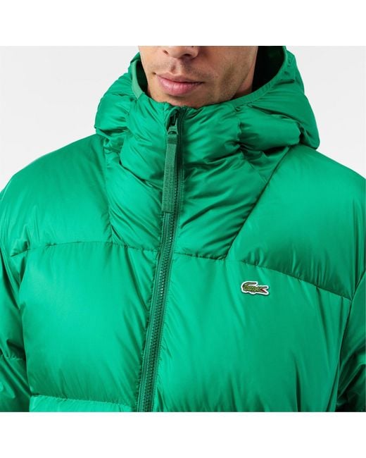 Lacoste Green Minimal Down Jacket for men