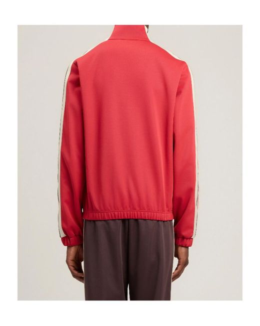 Palm Angels Red Zipped Logo Jacket for men