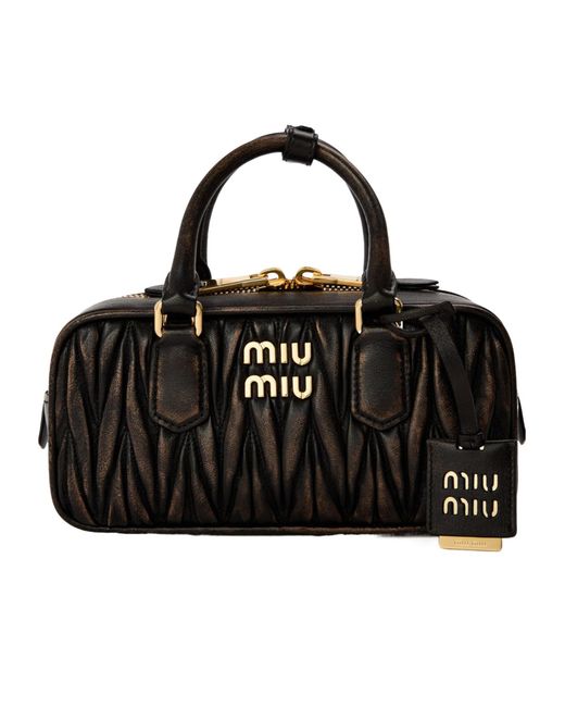 Miu Miu Black Compact Twill Bag