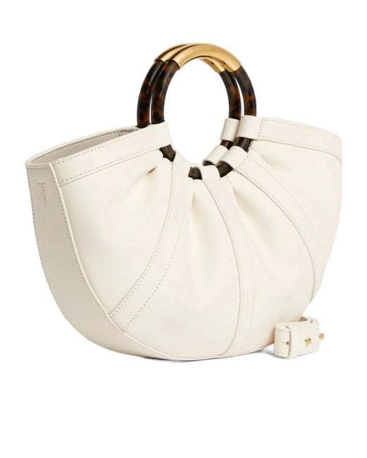 Coccinelle White Shell Medium Tote Bag