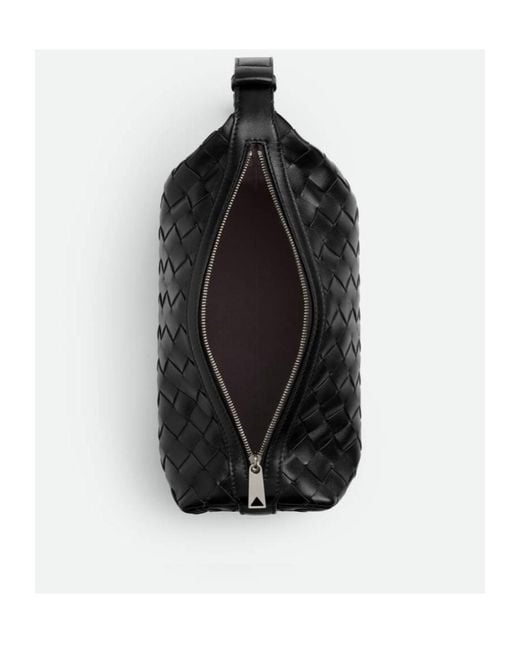 Bottega Veneta Black Intrecciato Vertical Wallace for men