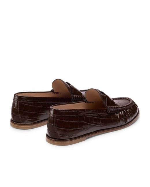 Stuart Weitzman Brown Spencer Loafer