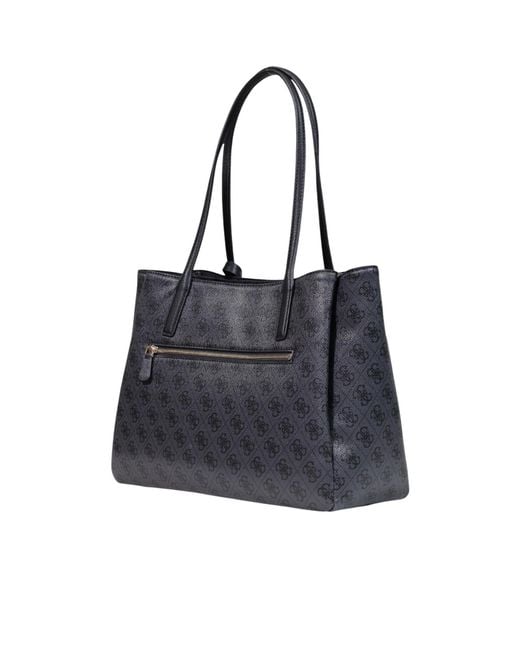 Guess Black Patterned Handbag