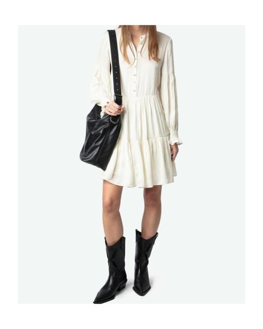 Zadig & Voltaire White Randy Mini Dress