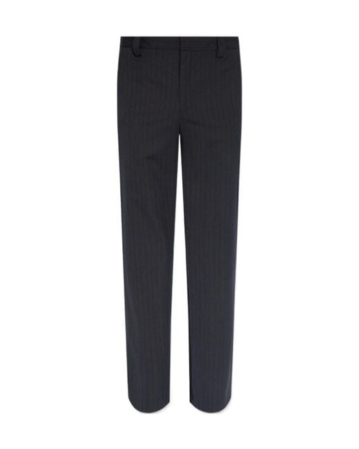 DIESEL Blue P-Wire Hybrid Pinstriped Pants for men