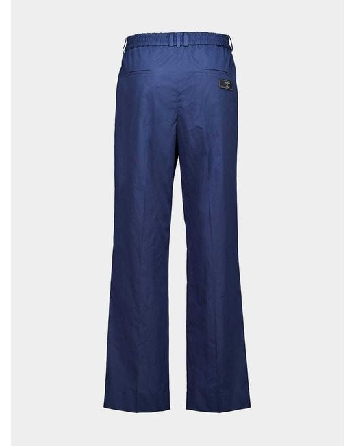 Balmain Blue Straight Leg Regular Fit Trousers for men