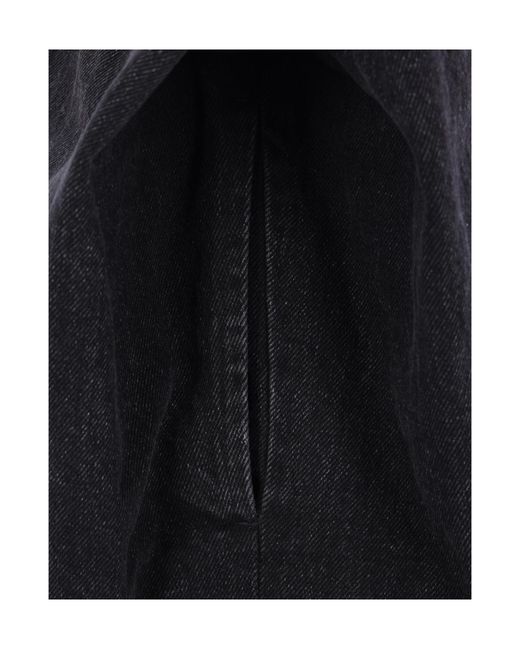 Sacai Blue Mid-Rise Denim Shorts