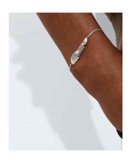 Bottega Veneta White Veneta Bracelet for men