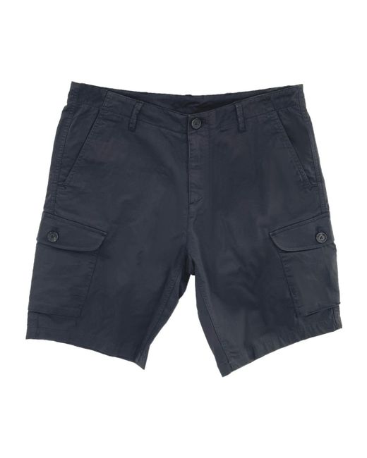 Armani Jeans Gray Logo Decal Shorts for men