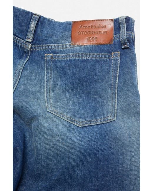 Acne Blue High-Waisted Jeans