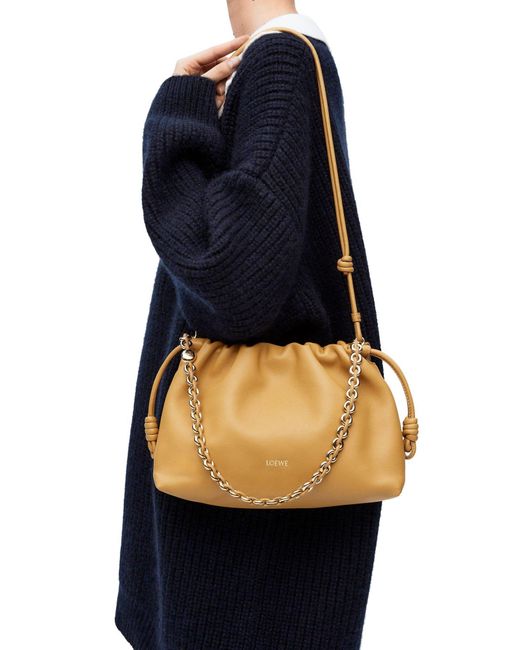 Loewe Natural Flamenco Medium Drawstring Shoulder Bag