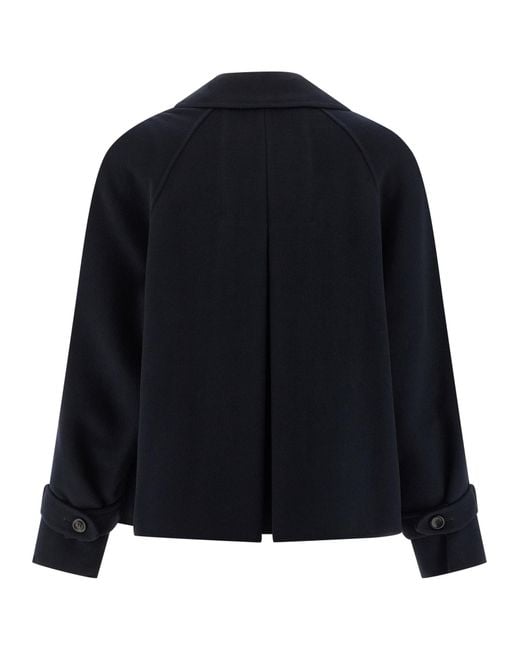 Max Mara Blue 'Nupar' Coat