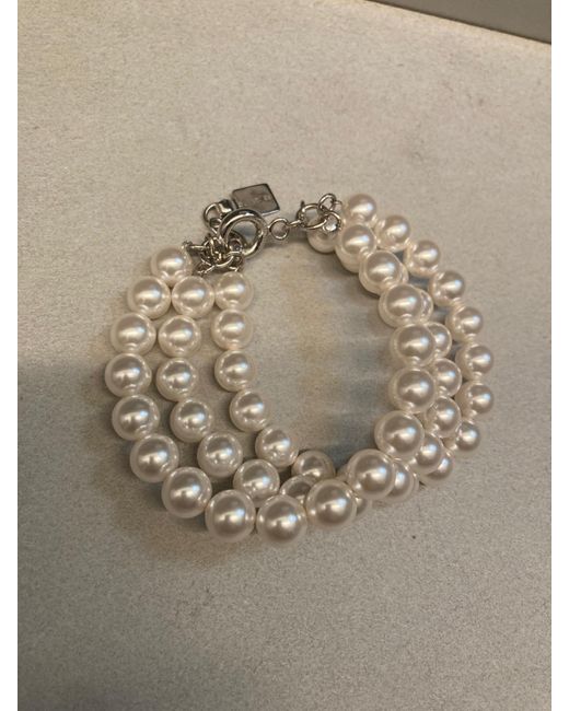 Balenciaga Multicolor Pearl 3-Row Bracelet