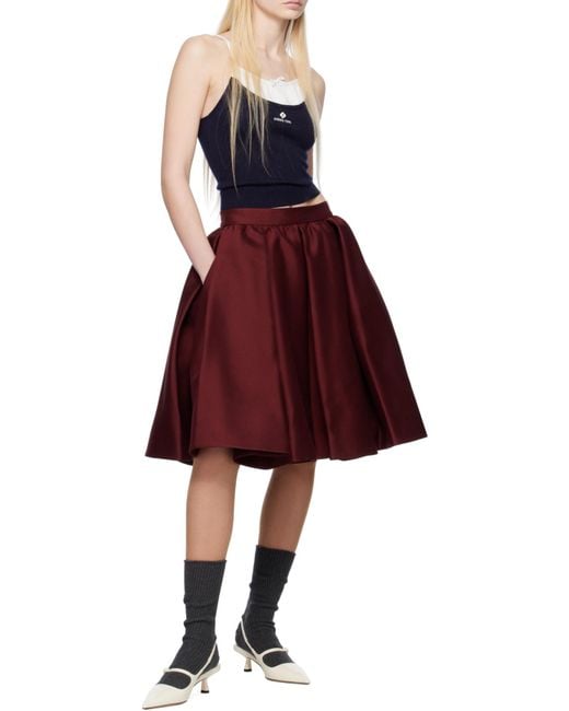 ShuShu/Tong Red Patchwork Knit Camisole