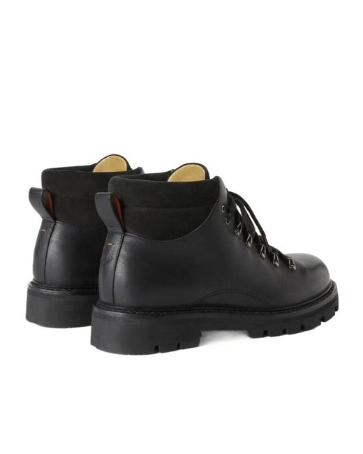 Loro Piana Black Beinn Walk Ankle Boots for men