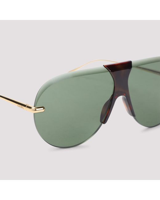 Loewe Green Safari Shield Sunglasses