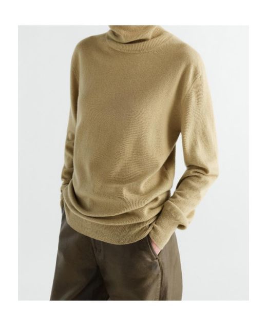 Lemaire Natural Stand-Collar Sweater