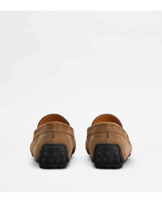 Tod's Brown Round-Toe Loafers for men