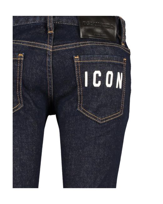 DSquared² Blue Jennifer Cropped Jeans