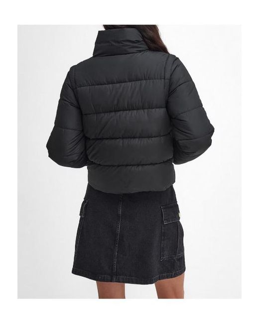 Barbour Black Webber Convertible Puffer Jacket