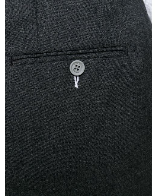 Thom Browne Black 2Ply Fresco Tie Waist Mini Sack Skirt