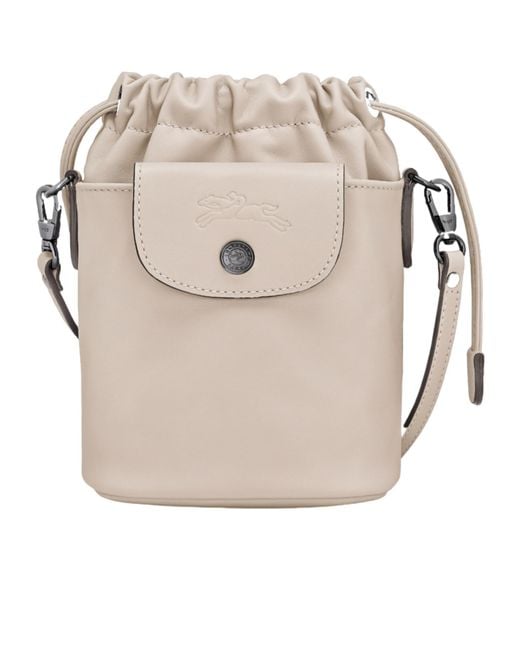 Longchamp Gray Mini Le Pliage Xtra Bucket Bag