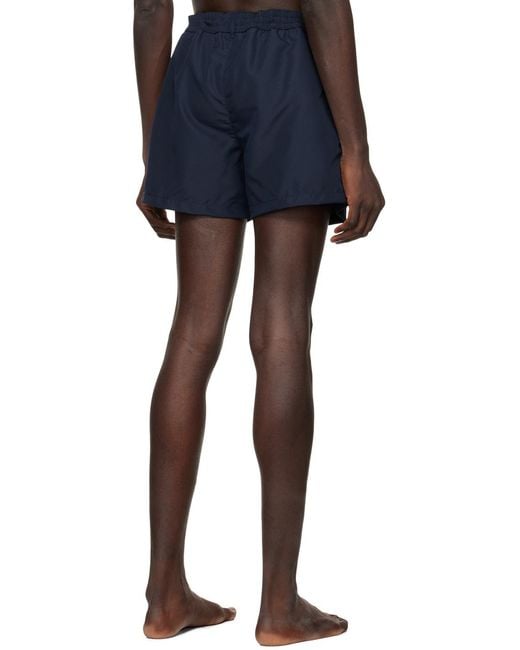 Paul Smith Blue Zebra-Patch Swim Shorts for men