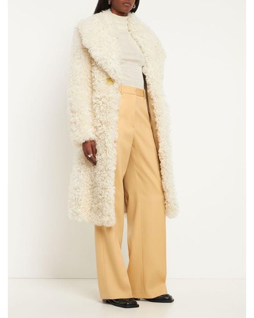Jil Sander Natural Long-Sleeved Coat