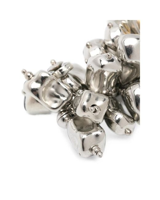 Dries Van Noten Metallic Cluster Design Earrings