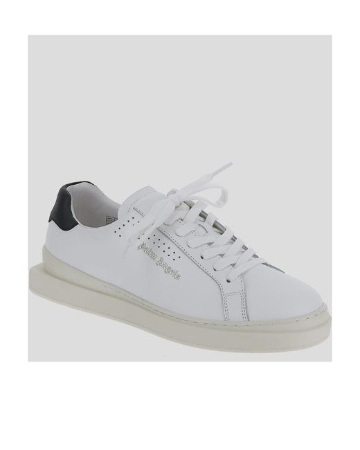 Palm Angels Gray Palm Two Logo Printed Sneakers for men