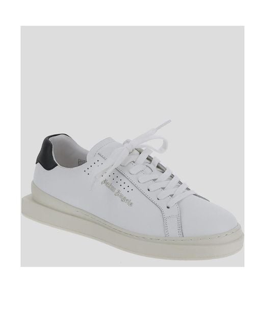 Palm Angels Gray Palm Two Logo Printed Sneakers for men