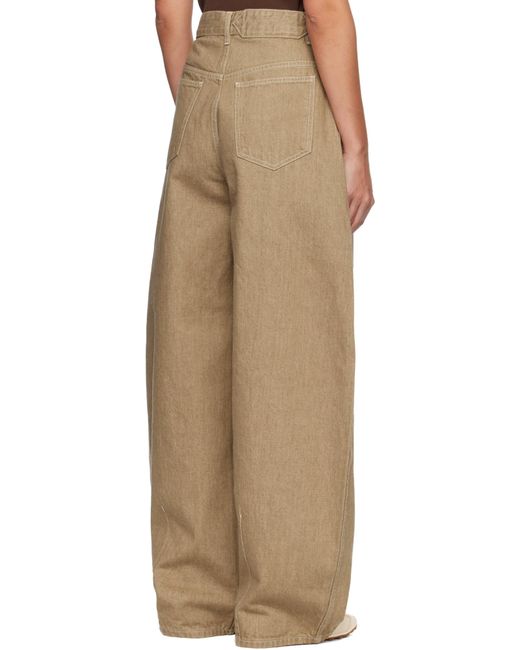 Jacquemus Natural The Ovalo De-Nîmes Denim Jeans