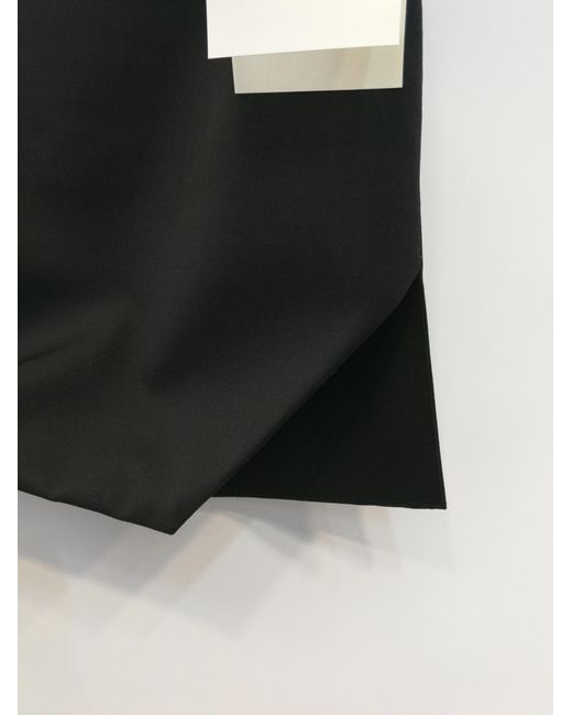 McQueen Black Irregular Hem Skirt
