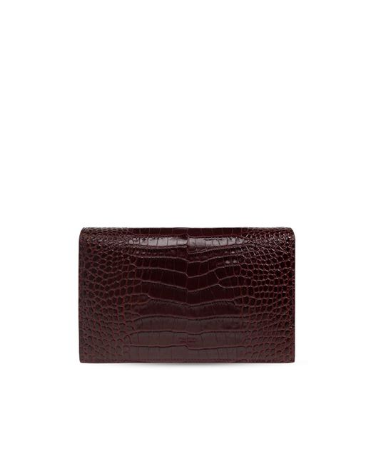 Tom Ford Purple Flap Shoulder Bag