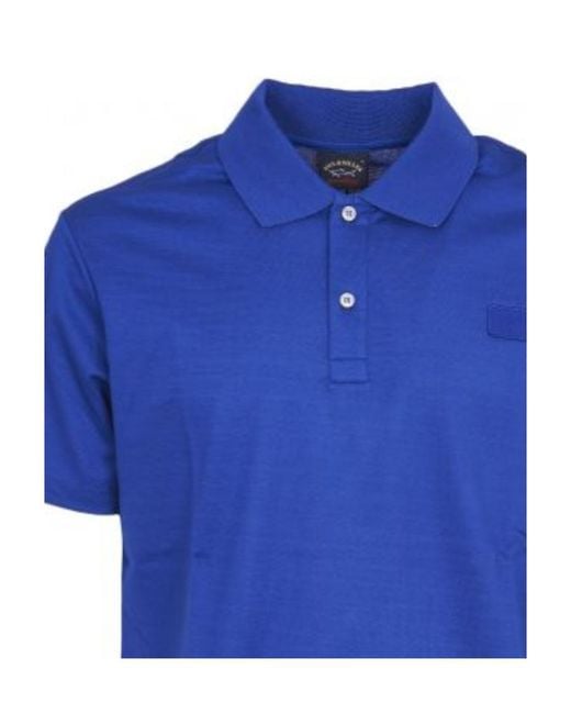 Paul & Shark Blue Logo Details Polo Shirt for men
