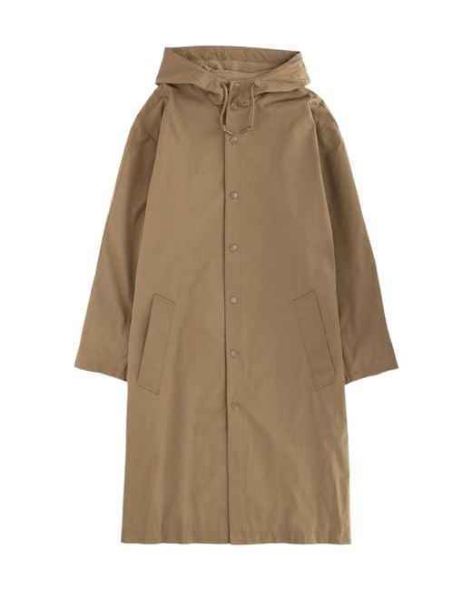 A.P.C. Natural Hooded Long Coat for men