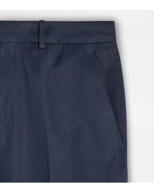 Tod's Blue Casual Pants With Belt Loops for men