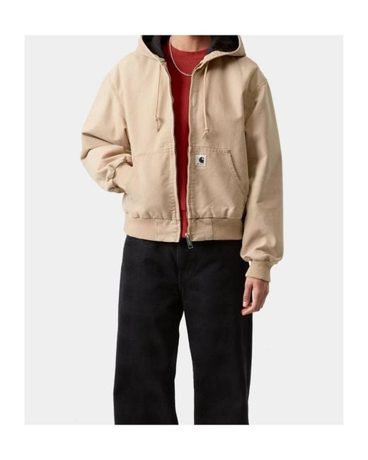 Carhartt Natural Og Active Zip Hooded Jacket