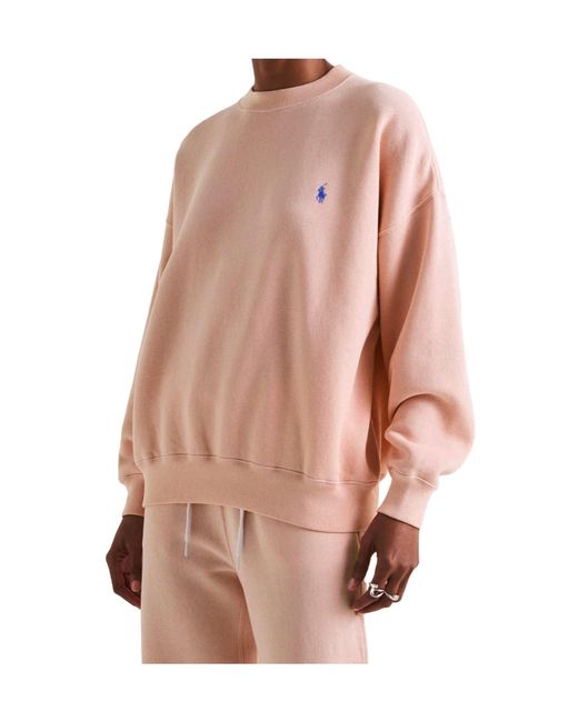Polo Ralph Lauren Pink Comfortable Crew Neck Sweatshirt