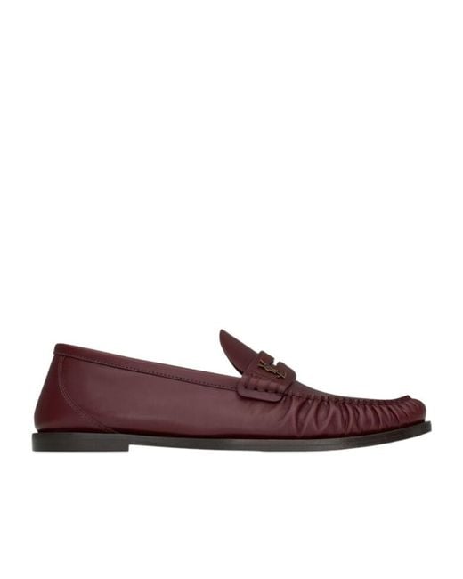 Saint Laurent Purple Laurent Loafers