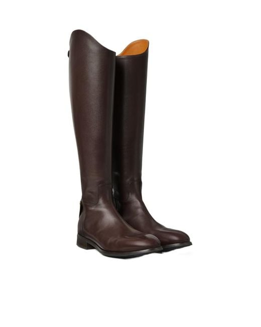 Loro Piana Brown Horseriding High Boot for men