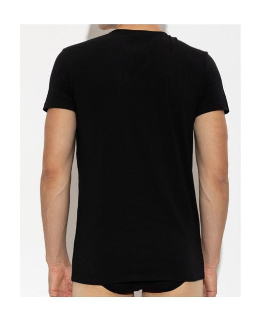 Versace Black Short-Sleeved T-Shirt for men