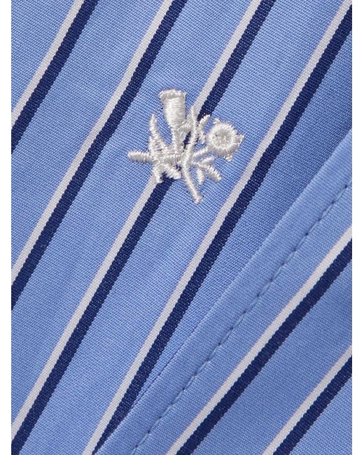 Aimé Leon Dore Blue Striped Cotton-Poplin Shirt