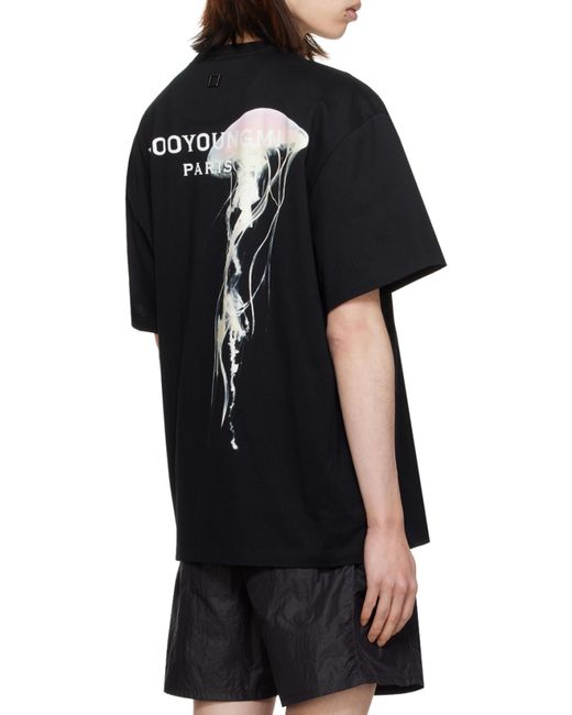 Wooyoungmi Black Logo T-Shirt for men