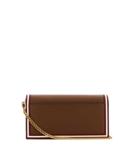 Bally Brown Chained Code Wallet