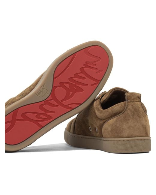 Christian Louboutin Brown Louis Junior Low-Top Sneakers for men