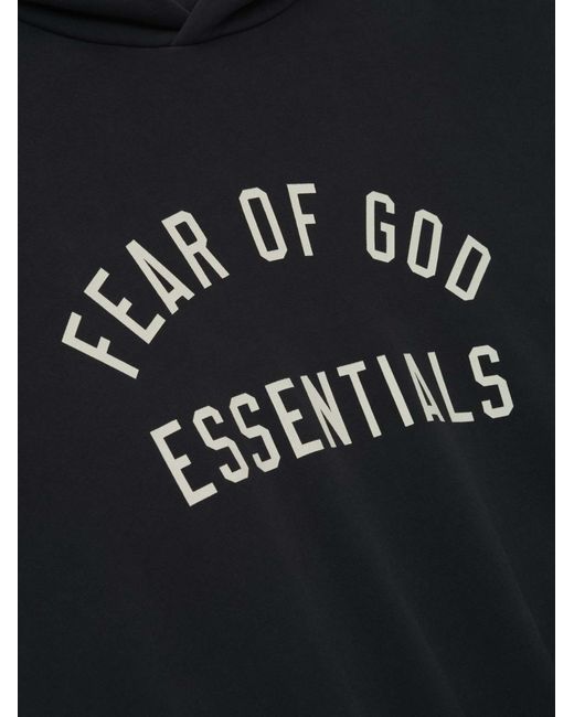 Fear Of God Black Logo Hoodie for men